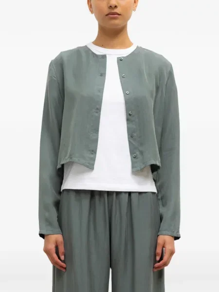 Top scurt Leset verde