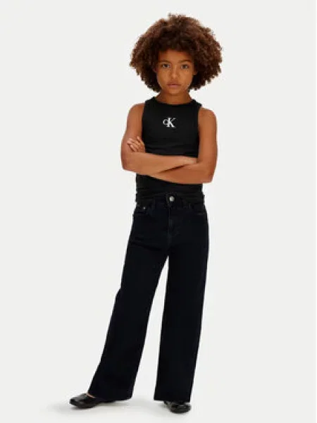 Dětské top Calvin Klein Jeans černý