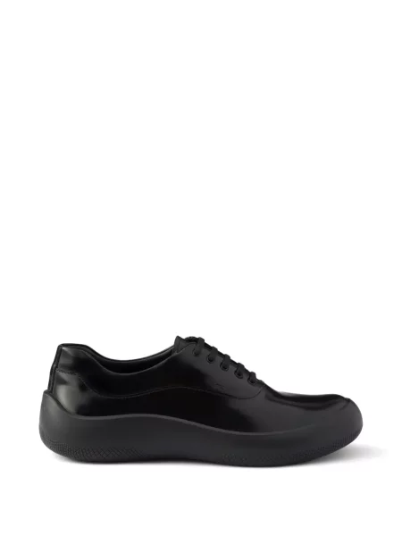 Sneakerși Prada din piele negru