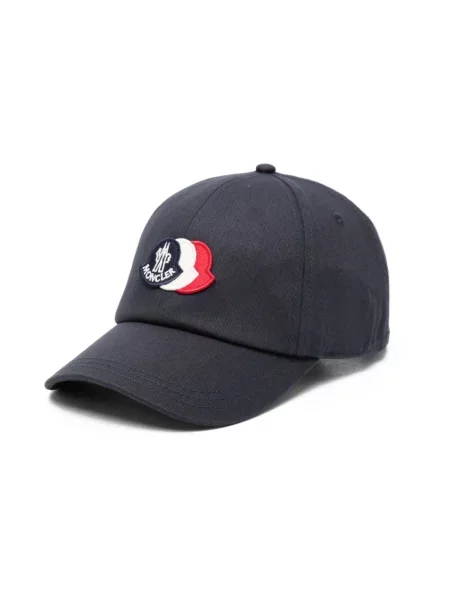 Czapka z daszkiem Moncler retro niebieska