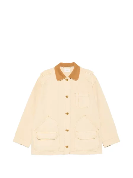 Kołnierzykowy płaszcz Dôen żółty