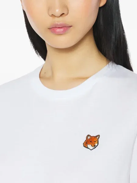 Tricou Maison Kitsune alb