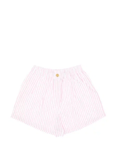 Pantaloni scurți Forte_forte cu dungi roz