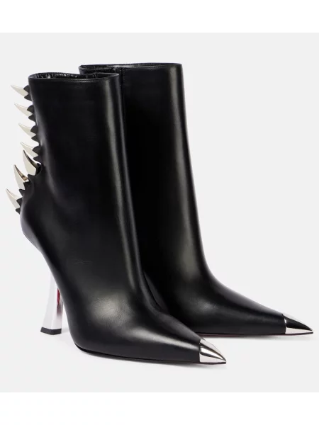 Cizme scurte Christian Louboutin din piele negru