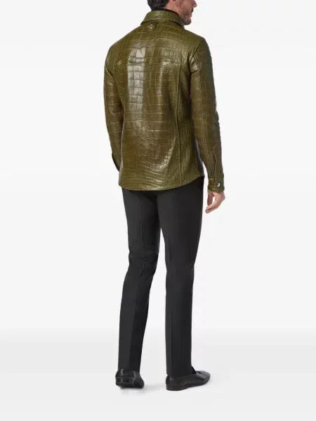 Geanta de piele Billionaire verde