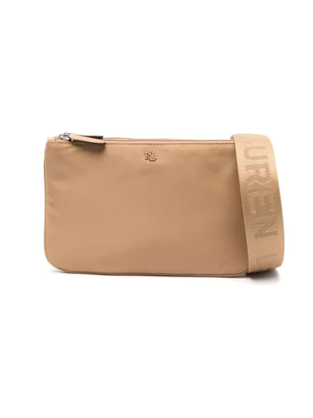 Torebka crossbody Ralph Lauren beżowa
