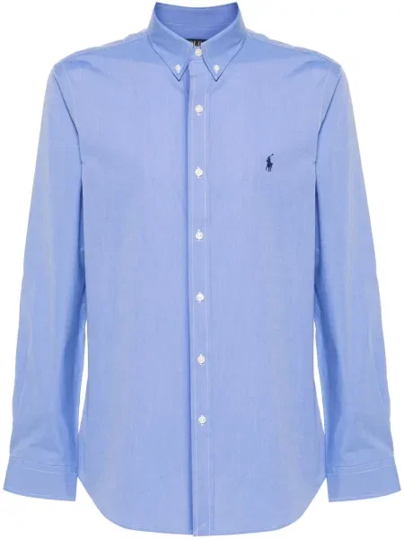 Polo Polo Ralph Lauren ze stretchu niebieskie
