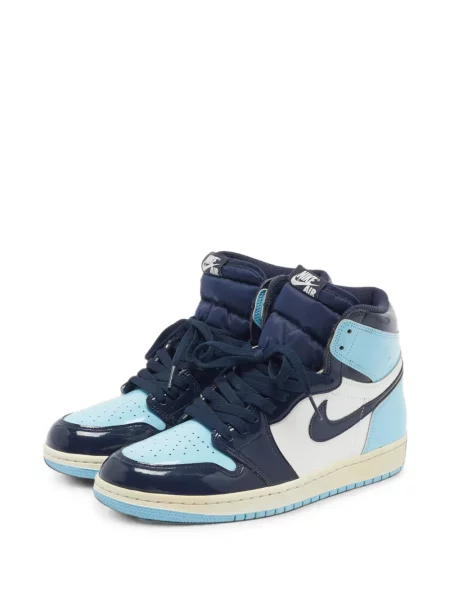 Δερμάτινα ρετρό sneakers Jordan Air Jordan 1 μπλε