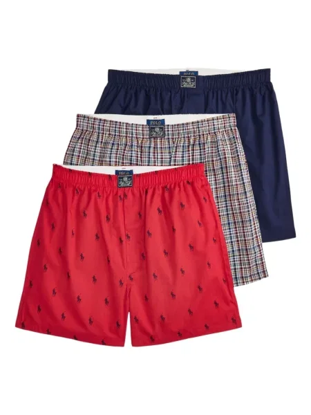 Briaunotas pusiau užtrauktukas zomšinės bokseriai Polo Ralph Lauren balta