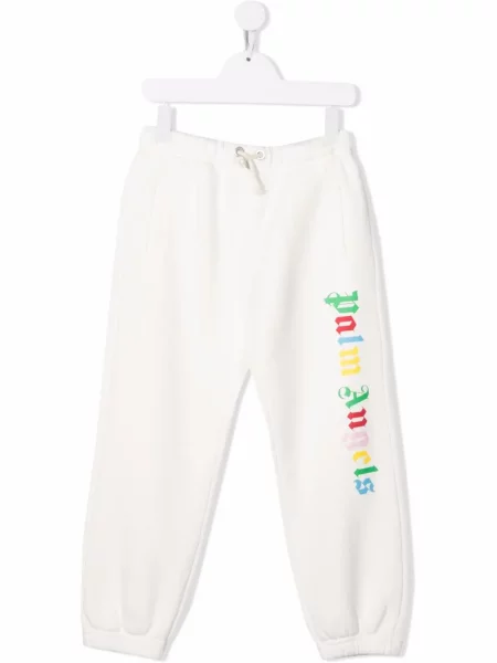 Pantaloni copii Palm Angels alb