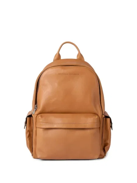 Rucsac Brunello Cucinelli din piele maro