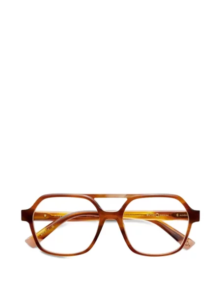 Ochelari de soare Etnia Barcelona cu imprimeu geometric maro