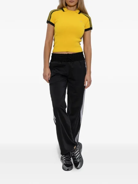 Top Adidas alergare cu autograf din piele negru