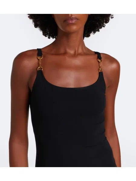 Rochie midi Gucci din jerseu negru