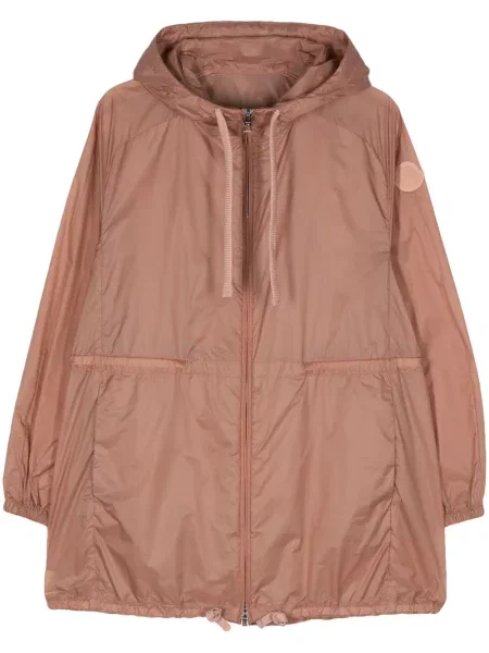 Palton Moncler cu glugă roz
