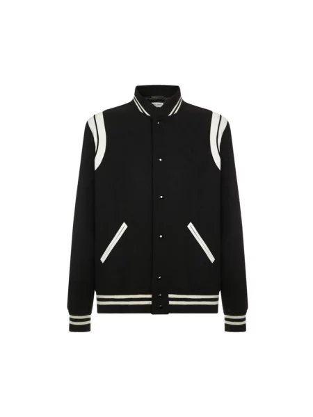 Kurtka Saint Laurent teddy czarna