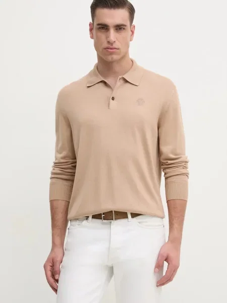 Bally pulover de lână bărbați light bej