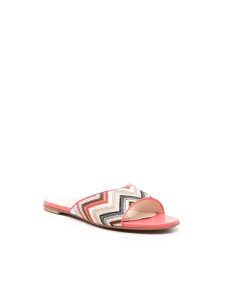 Klapki Missoni różowe