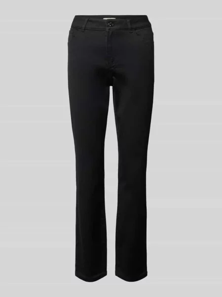 Jeansy o kroju slim fit z 5 Christian Berg Woman czarne