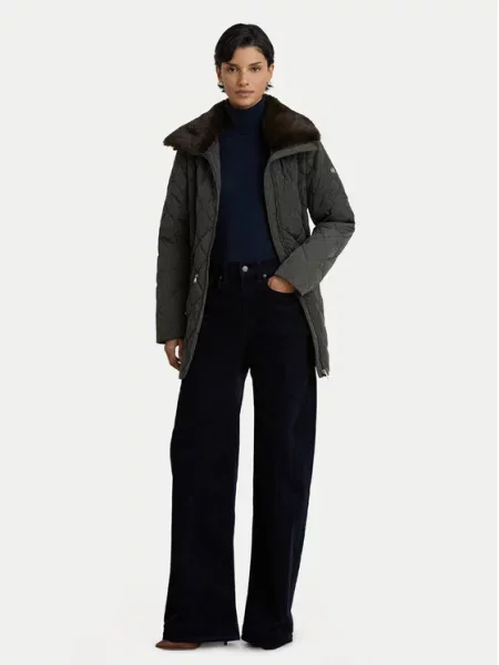 LAUREN RALPH LAUREN Puhovka Temno zelena