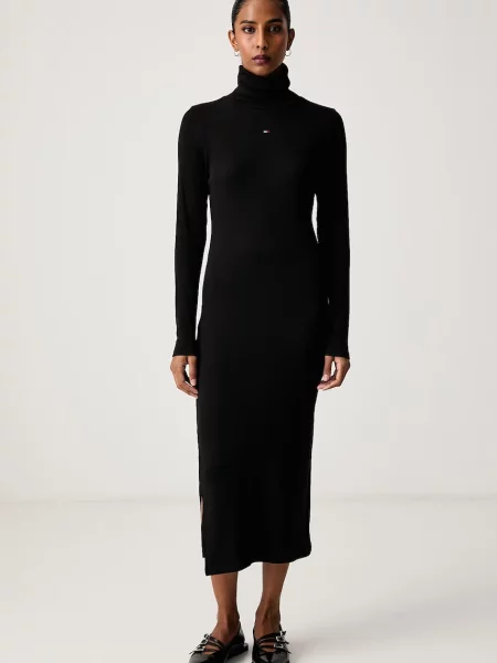 Tommy Jeans rochie din cu negru