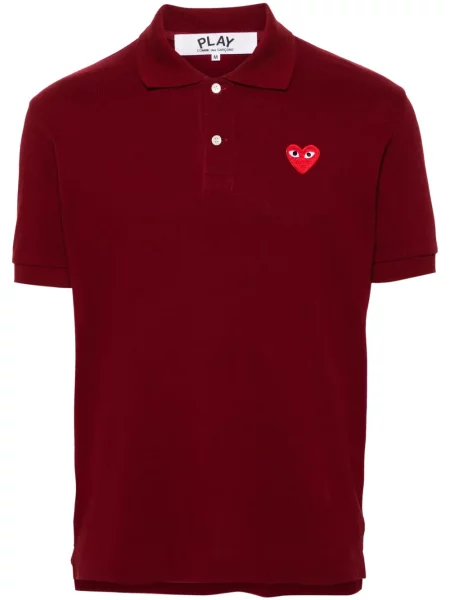 Polo Comme Des Garcons Play w serca czerwone