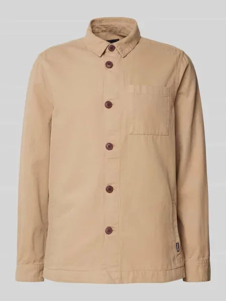 Kurtka koszulowa o kroju regular fit z czystej bawełny Barbour beżowa