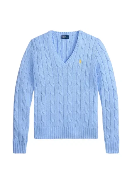Pulover Polo Ralph Lauren cu decolteu în V albastru