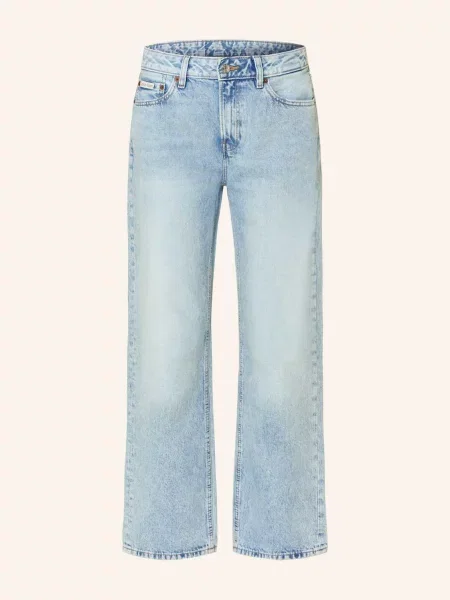 Calvin Klein Jeans Jeansy Straight Signature Straight blau niebieskie