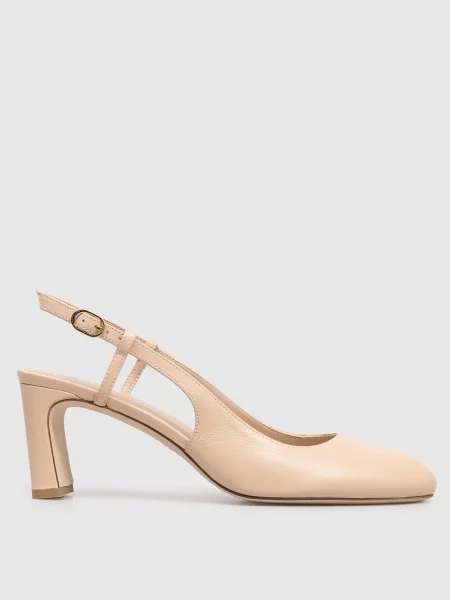 Кожаные босоножки Stuart Weitzman бежевые