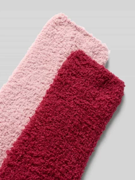 Skarpety z elastycznym pasem model ‘Socks cosy sustainable’ w zestawie 2 szt. Camano różowe
