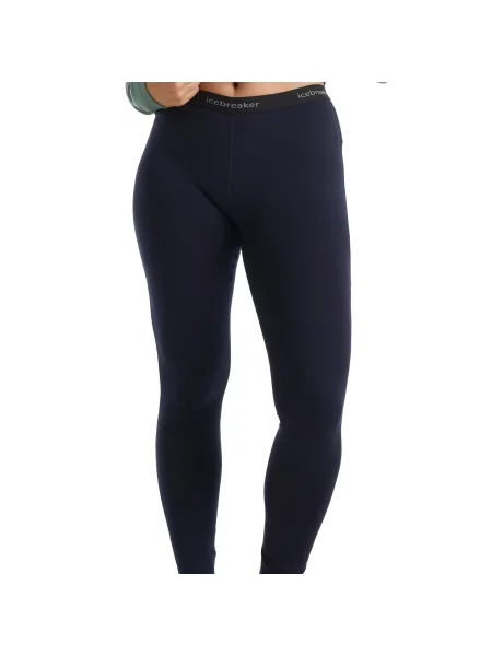 Technical Baselayer Bottoms Icebreaker Merino Tech Leggings czarne