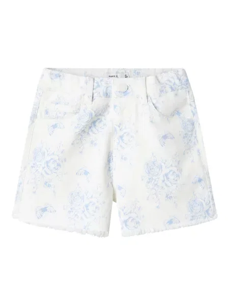 NAME IT Jeans albastru deschis alb