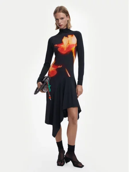 Desigual Vsakodnevna obleka Mila črna