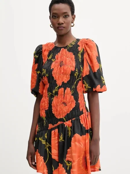 Never Fully Dressed rochie mini evazati negru