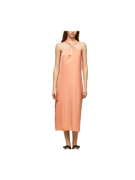 Sukienka jeansowa Pepe Jeans pomarańczowa
