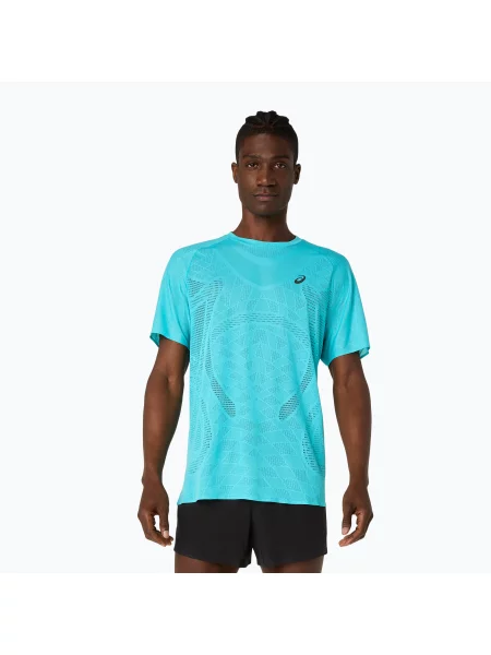 Koszulka do biegania ASICS Metarun Top energy aqua niebieska