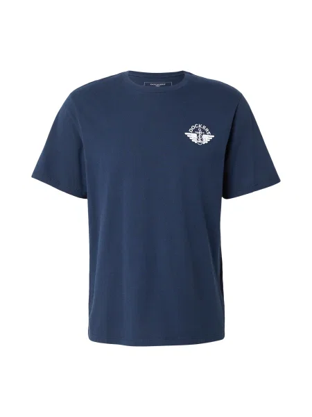 Dockers Tricou bleumarin alb