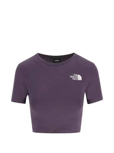 Decupat tricou The North Face cu imagine violet
