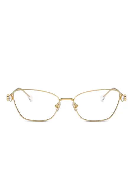 Sunčane naočale mačje oči Swarovski Eyewear s kristalima žuta