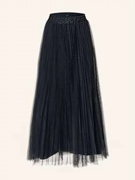 Oui Spódnica Tiulowa Z Błyszczącą Przędzą blau granatowa