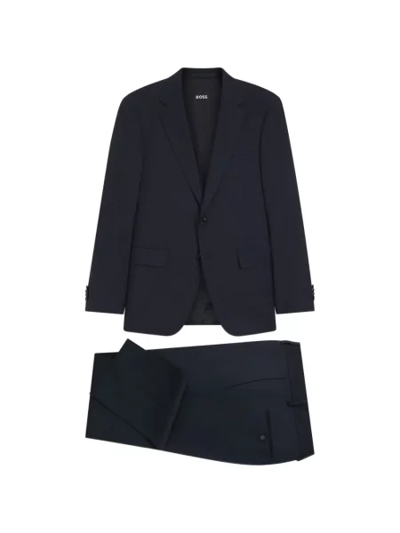 Costum Boss de lână albastru
