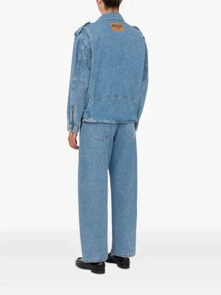 Geacă de blugi Moschino Jeans albastru