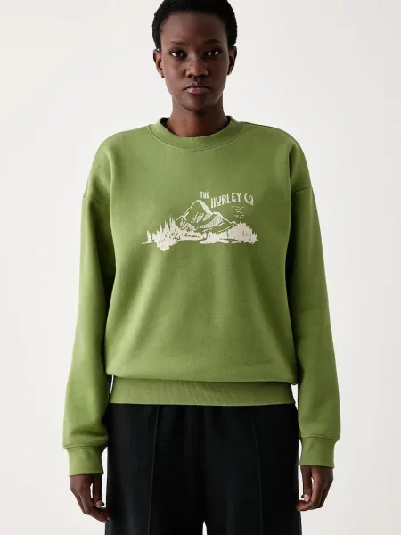 Hurley hanorac pentru femei cu verde