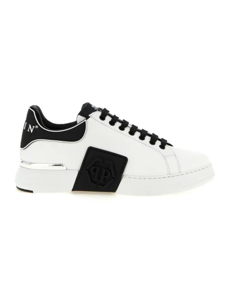 Sneakersy Philipp Plein skórzane białe