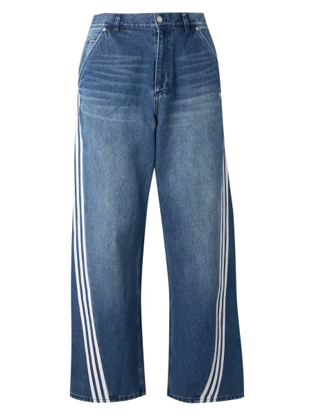 ADIDAS ORIGINALS Jeans albastru denim alb