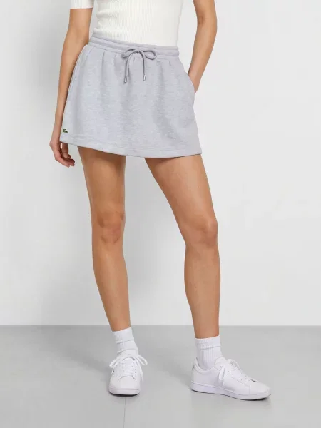 Lacoste Svetrová Sukně světle šedá