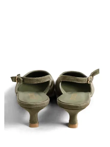 Pantofi cu toc Poche Paris slingback verde