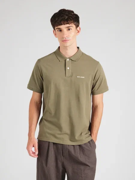 Pepe Jeans Tricou kaki alb