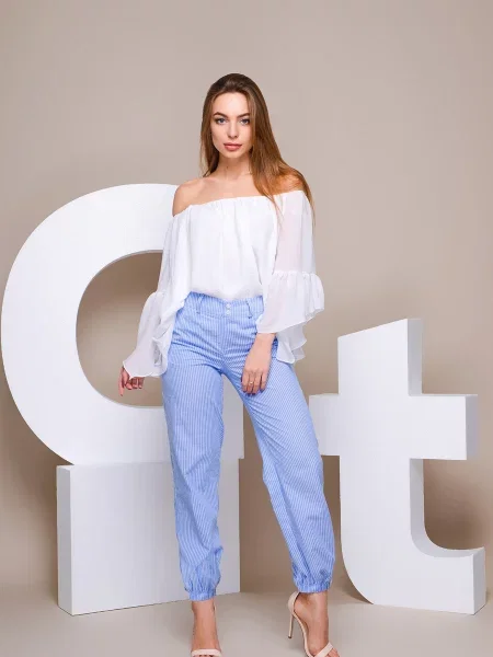 CARICA ­ Брюки повседневные блакитні